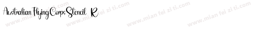 AustralianFlyingCorpsStencil Regula字体转换